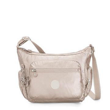 Kipling Gabbie Small Metallic Crossbodytassen Zilver | BE 1143NW